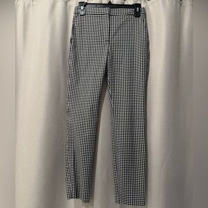 Zara Gingham Black/White Plaid Pant Women’s Size Small
